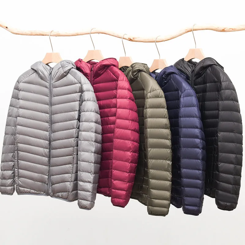 QEZER Women and Men's  Ultra Light Weight Short Down Jacket (Available in Plus Size)