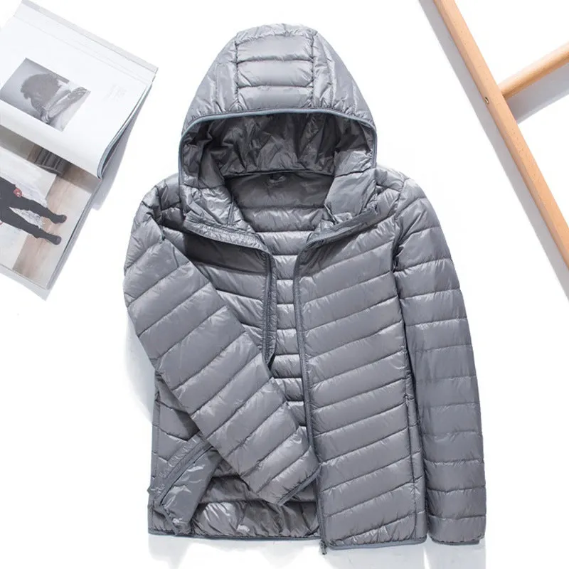 QEZER Women and Men's  Ultra Light Weight Short Down Jacket (Available in Plus Size)