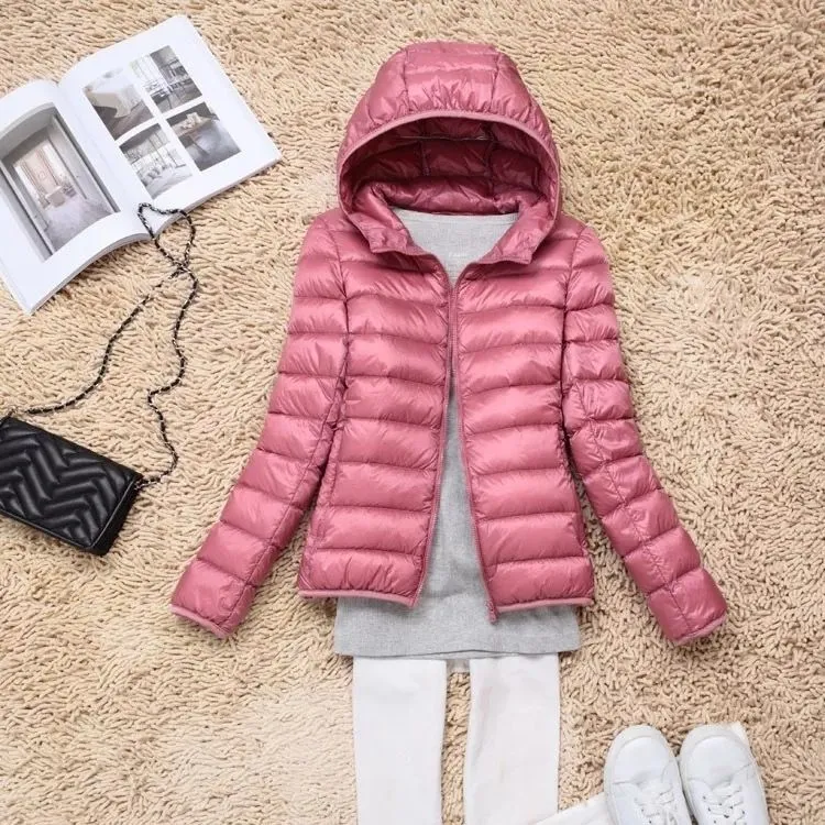 QEZER Women and Men's  Ultra Light Weight Short Down Jacket (Available in Plus Size)