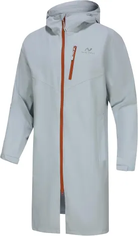 Rain Jacket Men,Waterproof Breathable Long Raincoat with Hood Mesh Lining,Windbreaker for outdoor activities