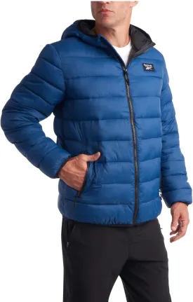 Reebok Men's Jacket  Lightweight Hooded Quilted Puffer Coat  Warm Insulated Winter Jacket for Men (S-4X)