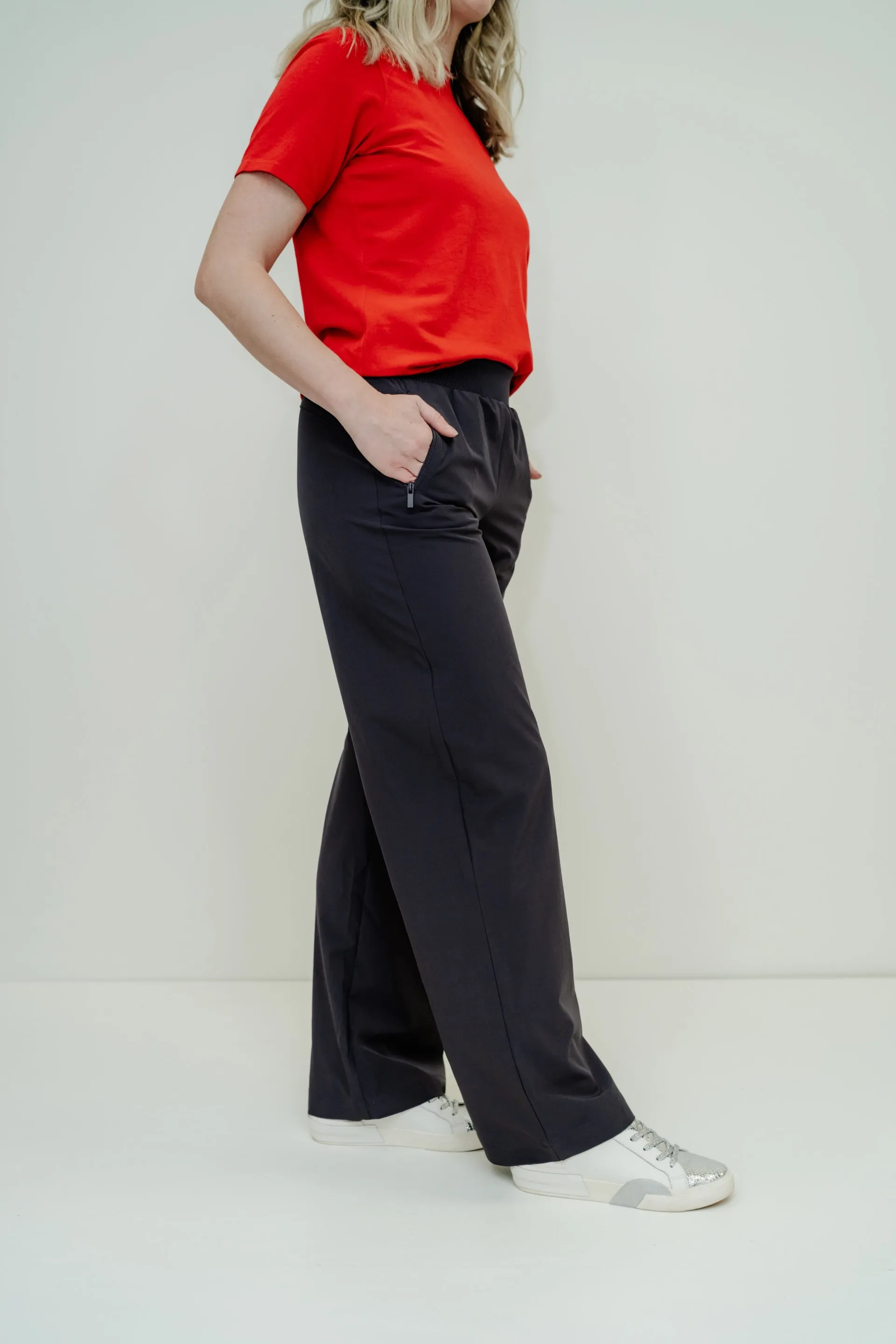 Rosemary Straight Leg Pants - Deep Smoke