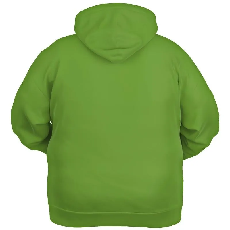 Shaded Warm Green Hoodie | Unisex | with PLUS sizes | C50M0Y100K30