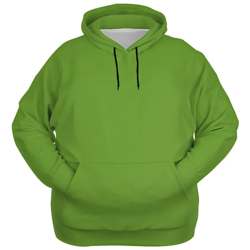 Shaded Warm Green Hoodie | Unisex | with PLUS sizes | C50M0Y100K30