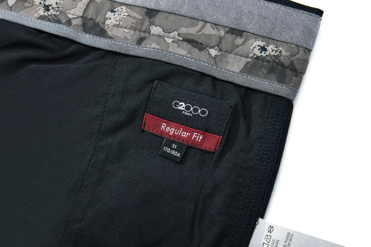 Soft Cotton Rich Stretch Casual Pants in Regular Fit