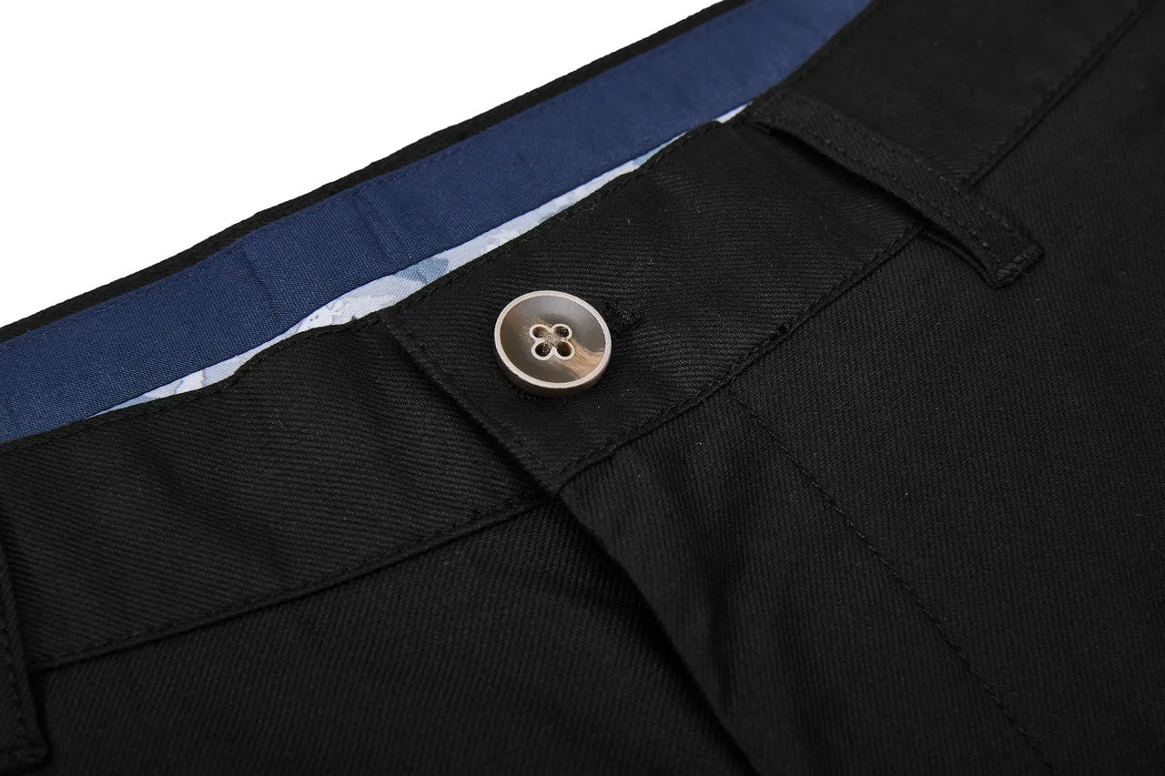 Soft Cotton Rich Stretch Casual Pants in Regular Fit