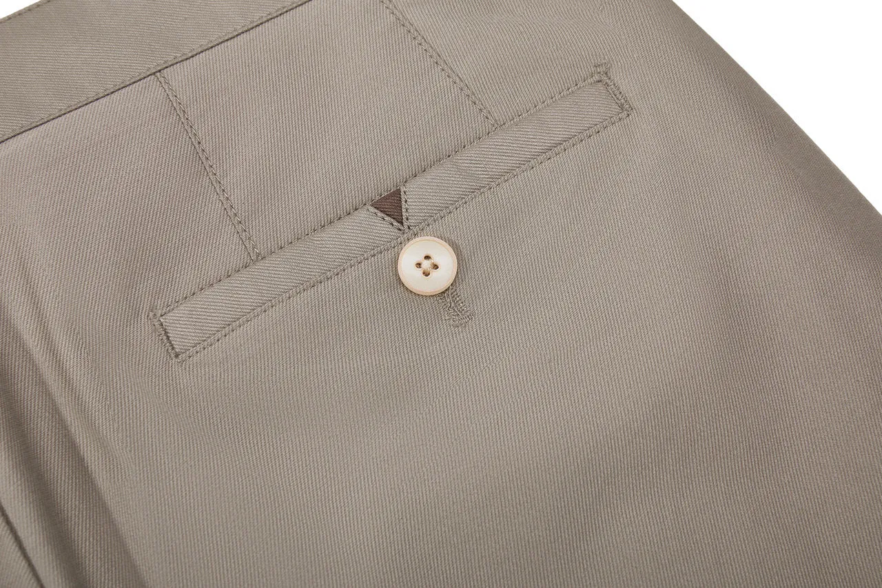 Soft Cotton Rich Stretch Casual Pants in Regular Fit