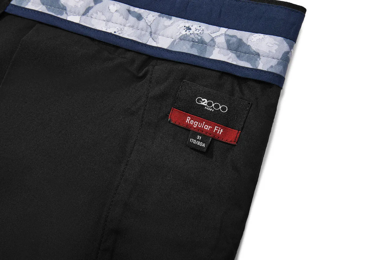 Soft Cotton Rich Stretch Casual Pants in Regular Fit
