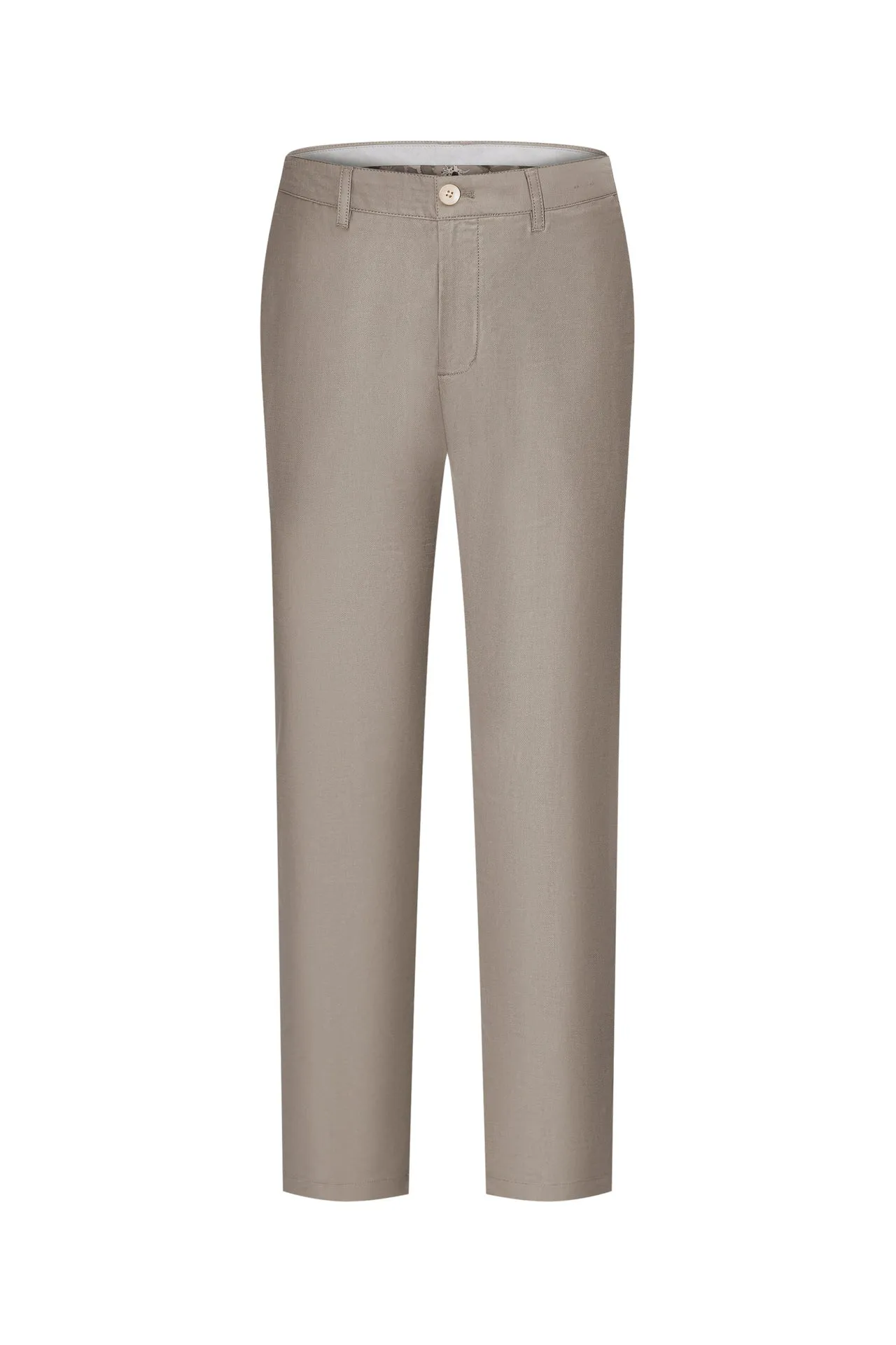 Soft Cotton Rich Stretch Casual Pants in Regular Fit