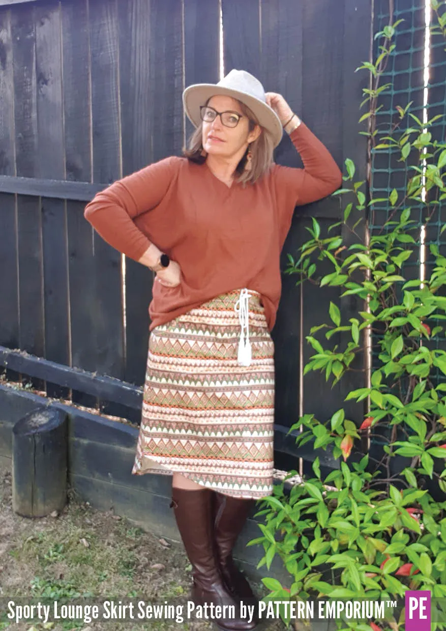 Sporty Lounge Skirt | Sewing Pattern