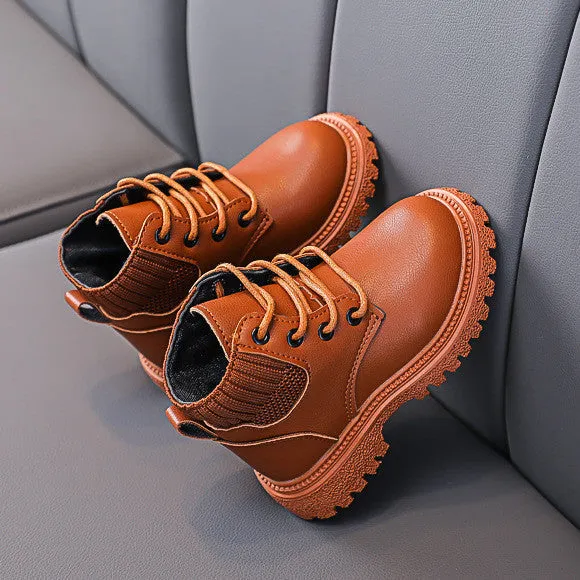 Suede Leather Baby Martin Boots