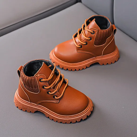 Suede Leather Baby Martin Boots