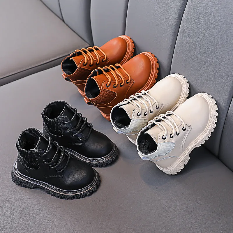 Suede Leather Baby Martin Boots