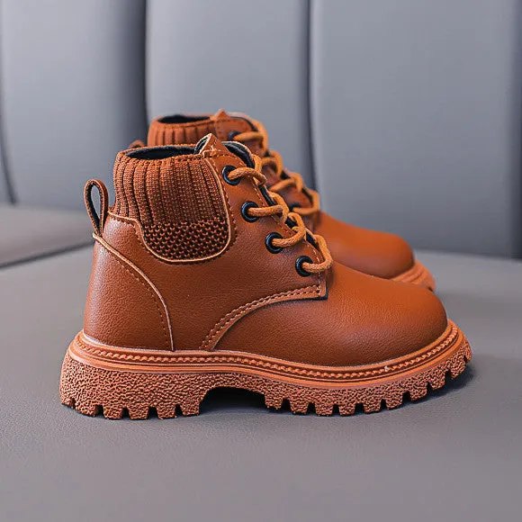 Suede Leather Baby Martin Boots