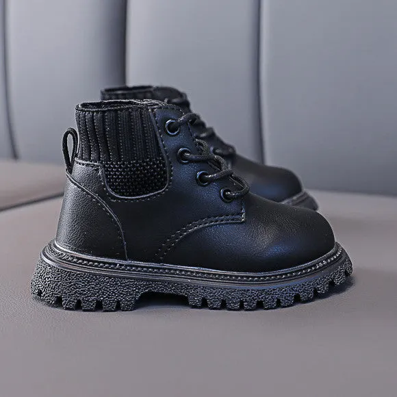 Suede Leather Baby Martin Boots