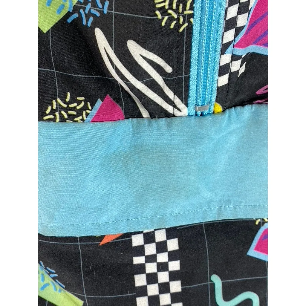 SUPER MASSIVE Men's Vintage 90's Retro Hooded Lightweight Windbreaker SZ S