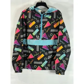 SUPER MASSIVE Men's Vintage 90's Retro Hooded Lightweight Windbreaker SZ S