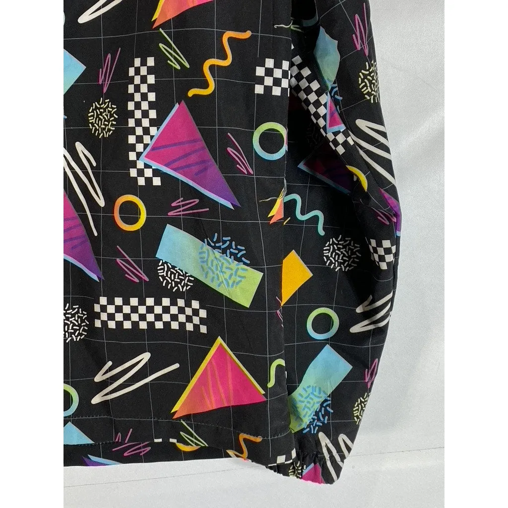 SUPER MASSIVE Men's Vintage 90's Retro Hooded Lightweight Windbreaker SZ S