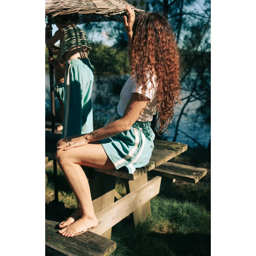 Terry Towelling Skirt - Blue Crush