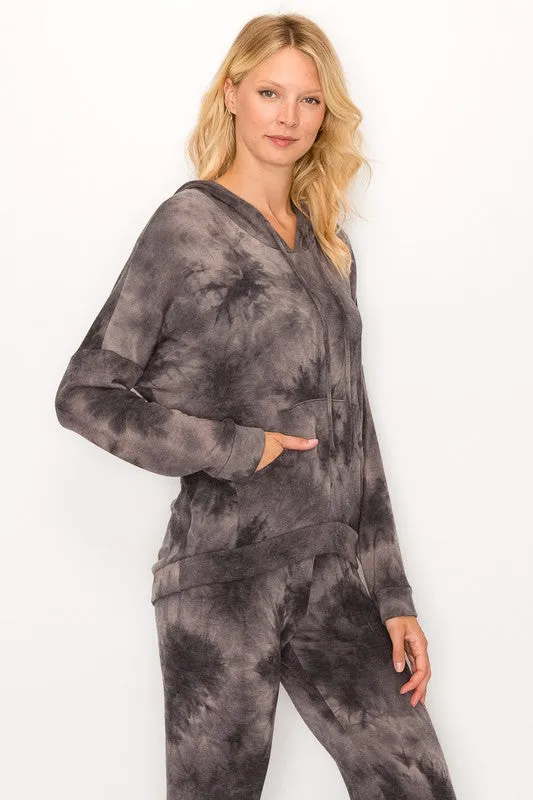 Tie Dye Fleece Hoodie
