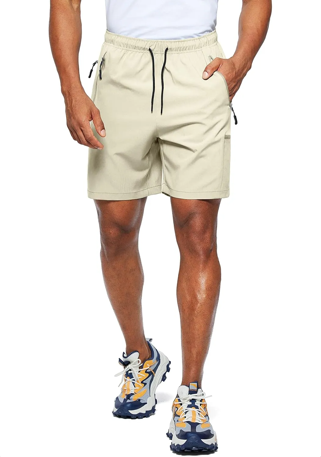 Viodia Men's Hiking Cargo Shorts Stretch Quick Dry Lightweight Shorts for Men Fishing Athletic Shorts with Pockets