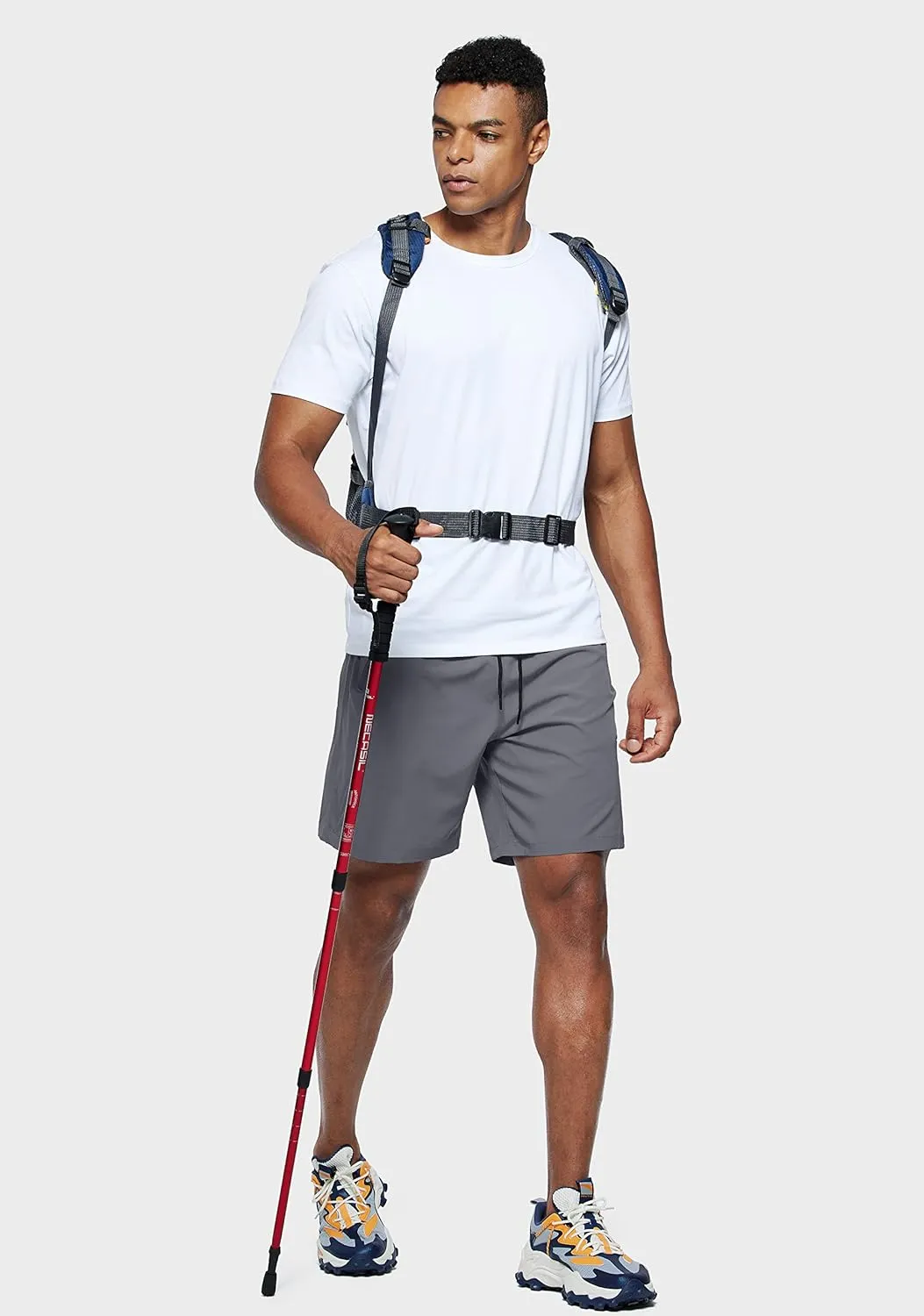Viodia Men's Hiking Cargo Shorts Stretch Quick Dry Lightweight Shorts for Men Fishing Athletic Shorts with Pockets
