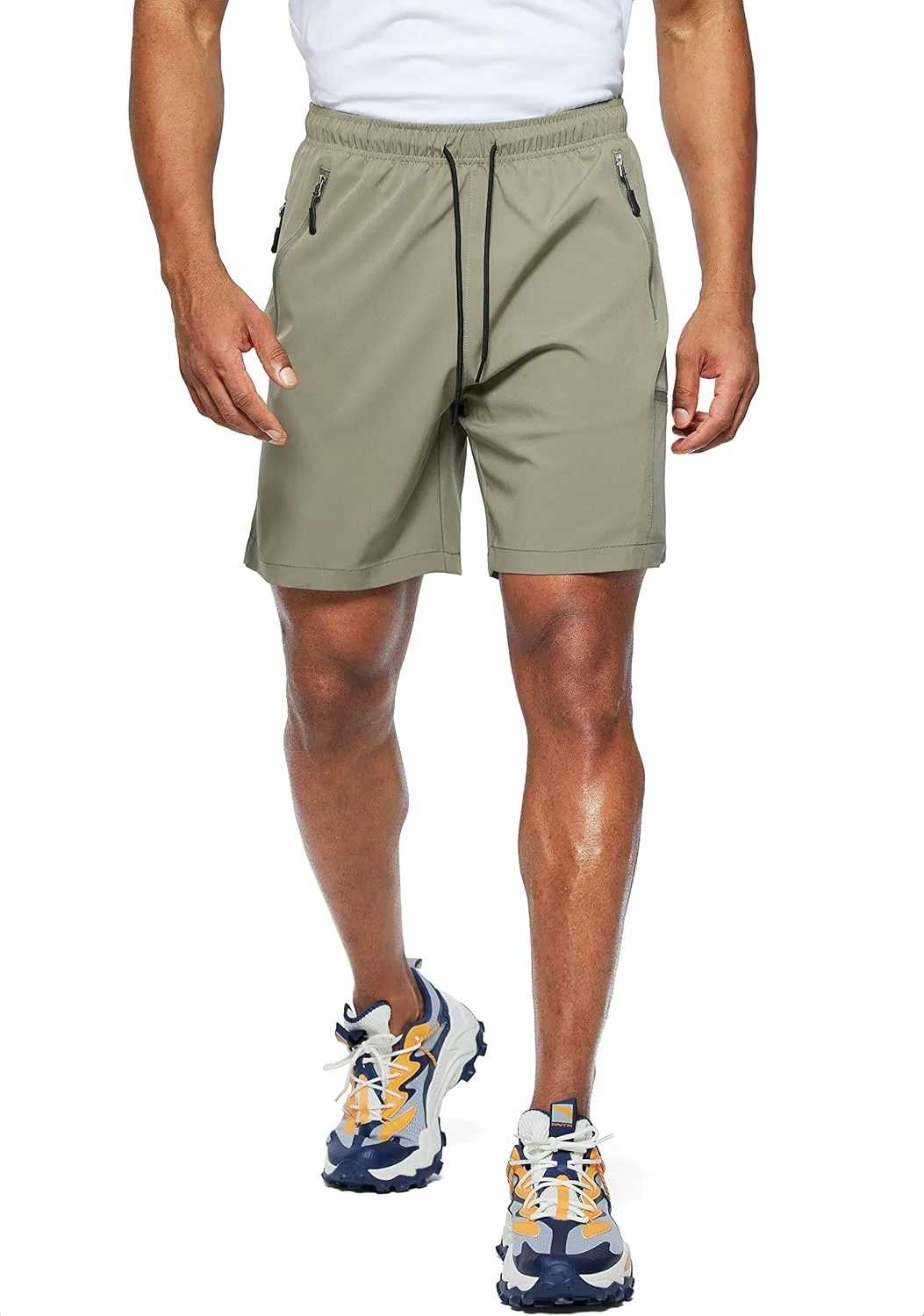 Viodia Men's Hiking Cargo Shorts Stretch Quick Dry Lightweight Shorts for Men Fishing Athletic Shorts with Pockets