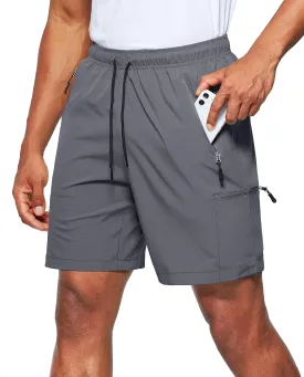 Viodia Men's Hiking Cargo Shorts Stretch Quick Dry Lightweight Shorts for Men Fishing Athletic Shorts with Pockets