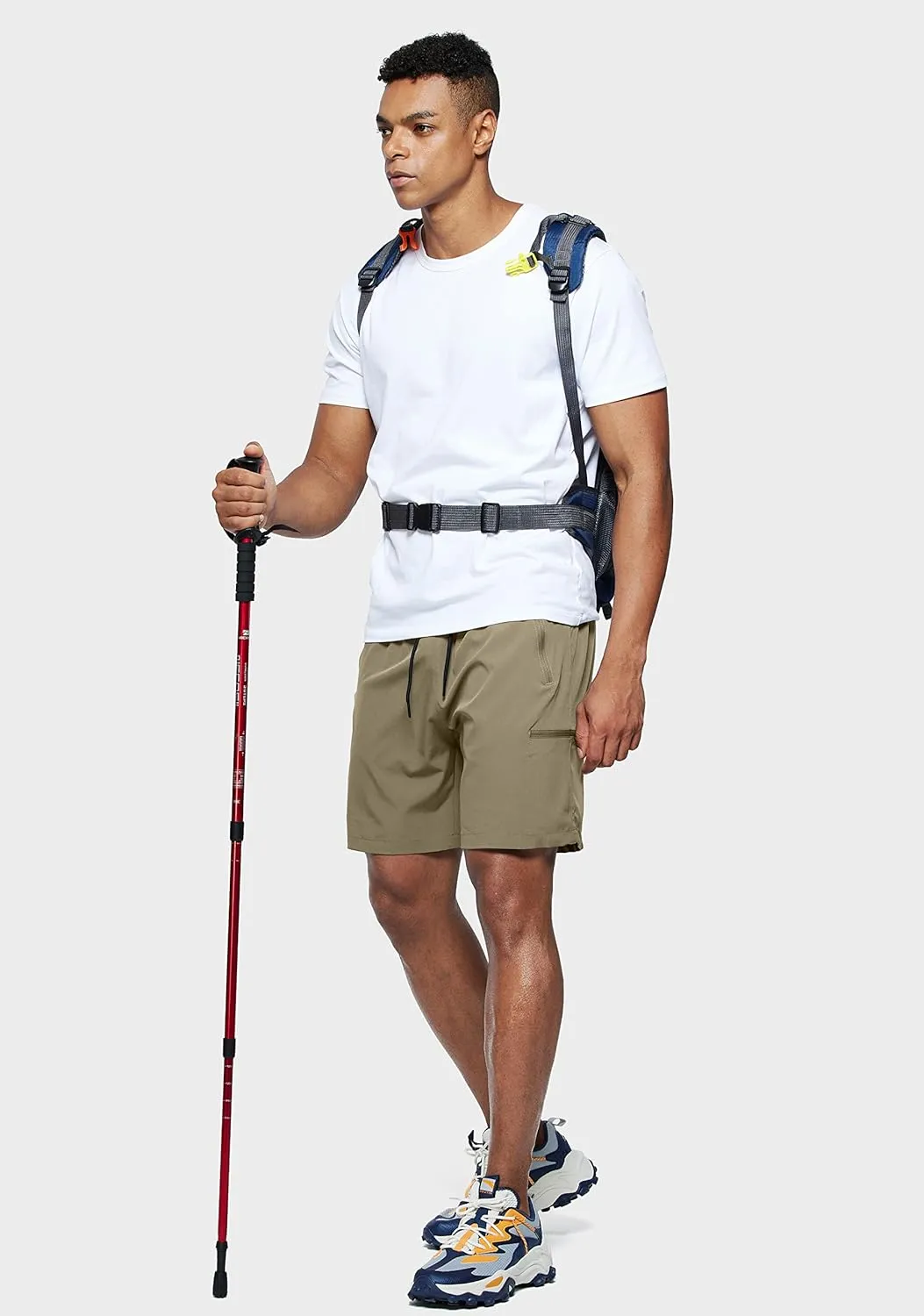 Viodia Men's Hiking Cargo Shorts Stretch Quick Dry Lightweight Shorts for Men Fishing Athletic Shorts with Pockets