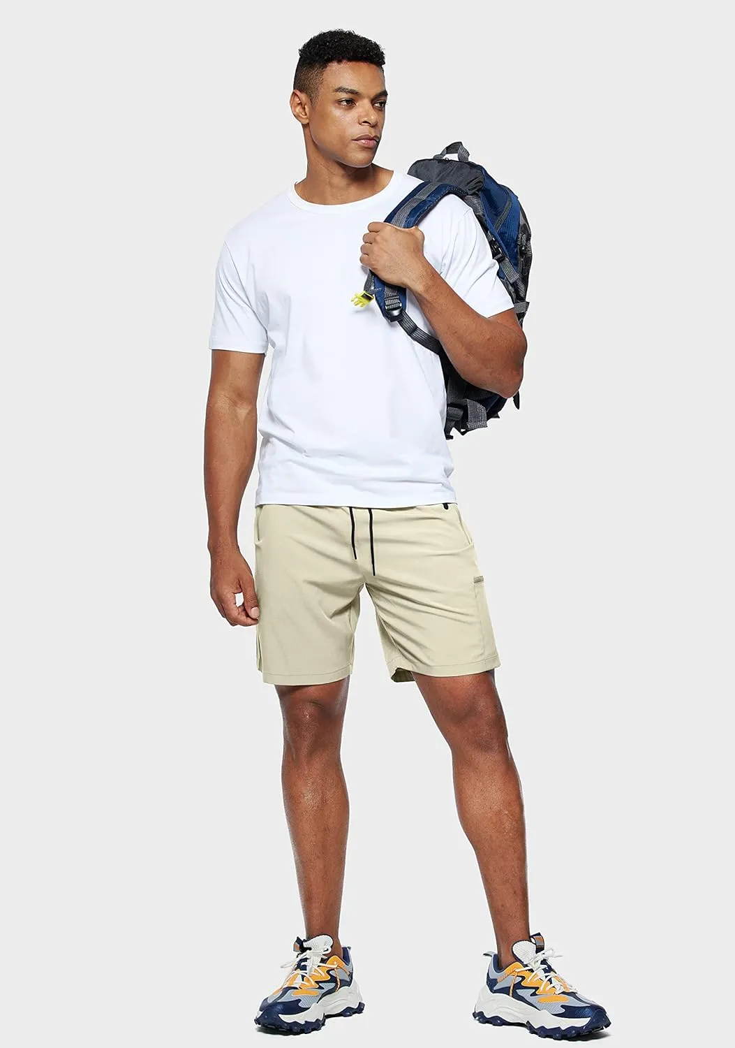 Viodia Men's Hiking Cargo Shorts Stretch Quick Dry Lightweight Shorts for Men Fishing Athletic Shorts with Pockets