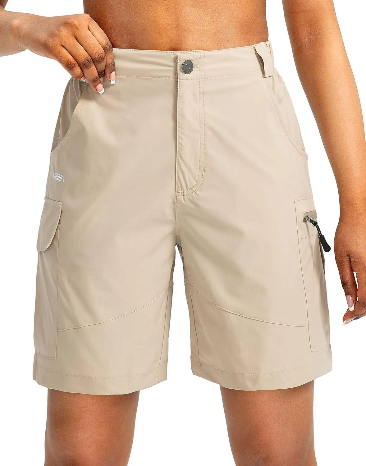 Viodia Women's 7" Hiking Cargo Shorts with Pockets Quick Dry Lightweight Shorts for Women Golf Casual Summer Shorts