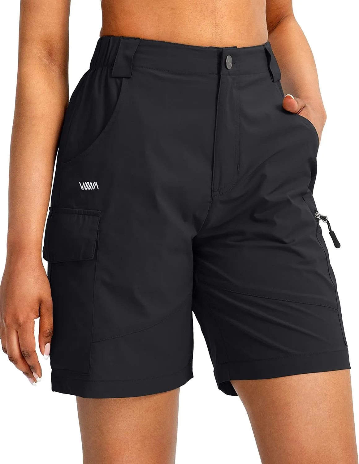 Viodia Women's 7" Hiking Cargo Shorts with Pockets Quick Dry Lightweight Shorts for Women Golf Casual Summer Shorts