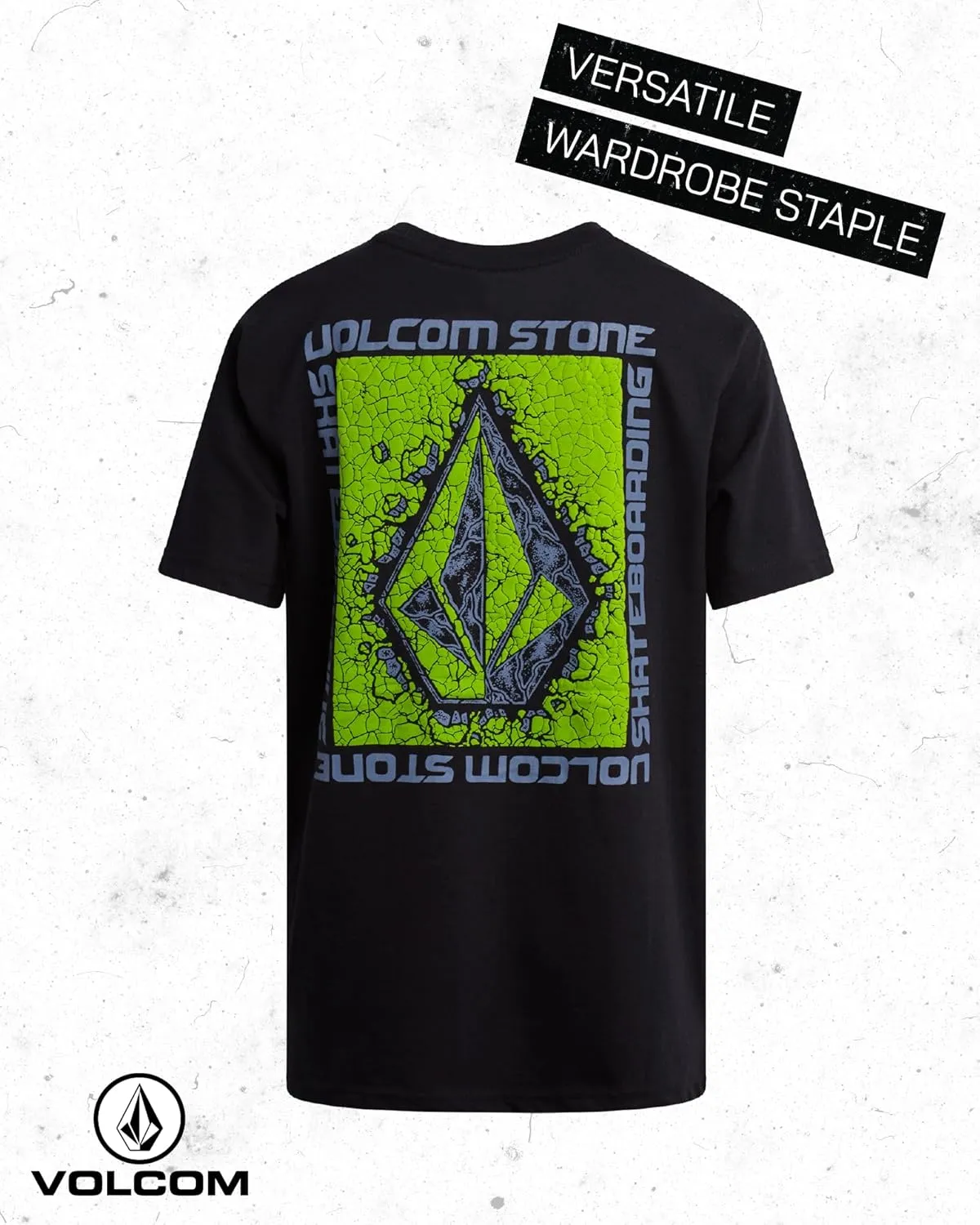 Volcom Boys T Shirt - Cotton Blend Short Sleeve Graphic Tees for Boys - Cool Casual Graphic T Shirts (Sizes: 2T-20)