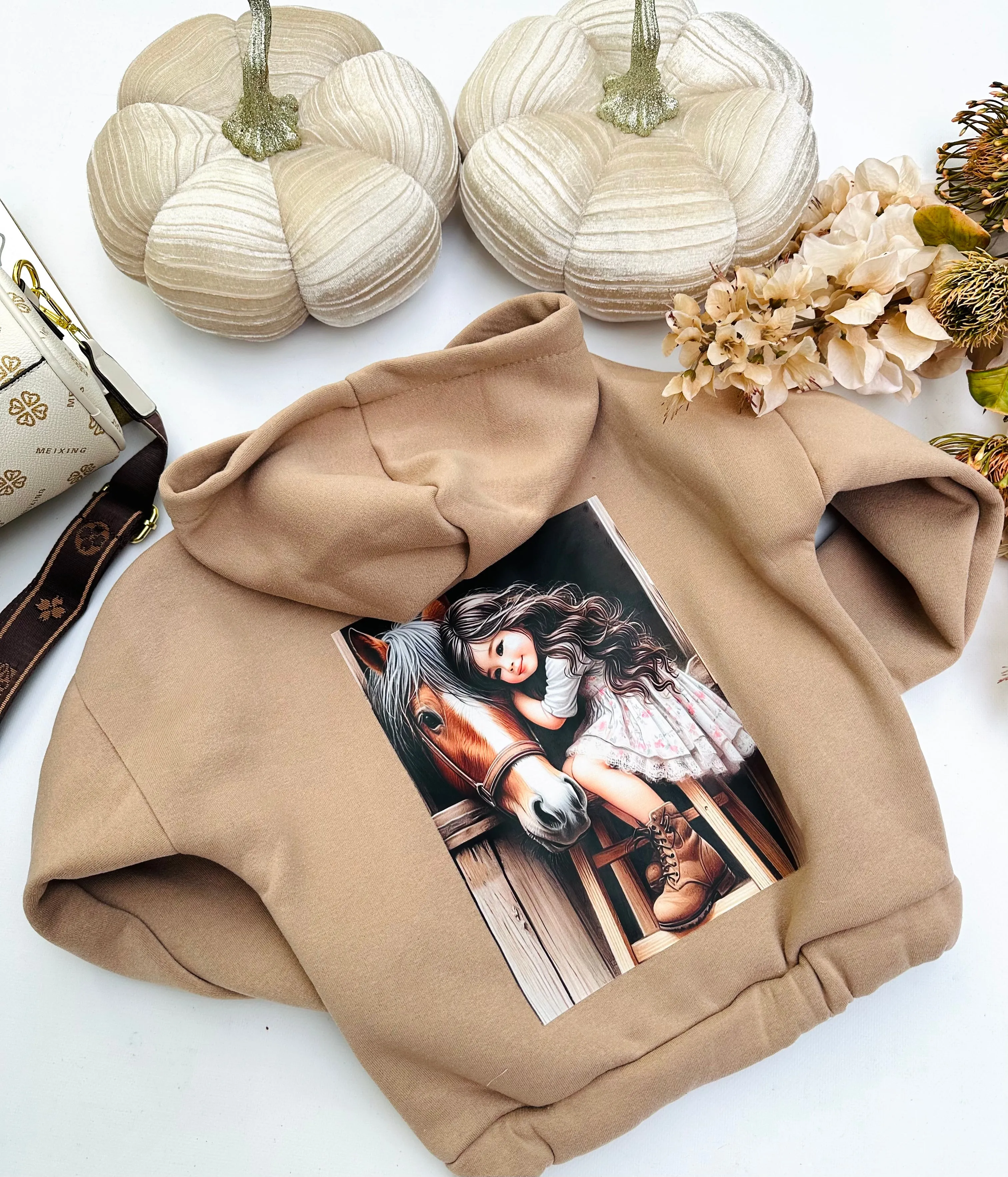 Warm beige hoodie