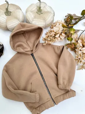 Warm beige hoodie