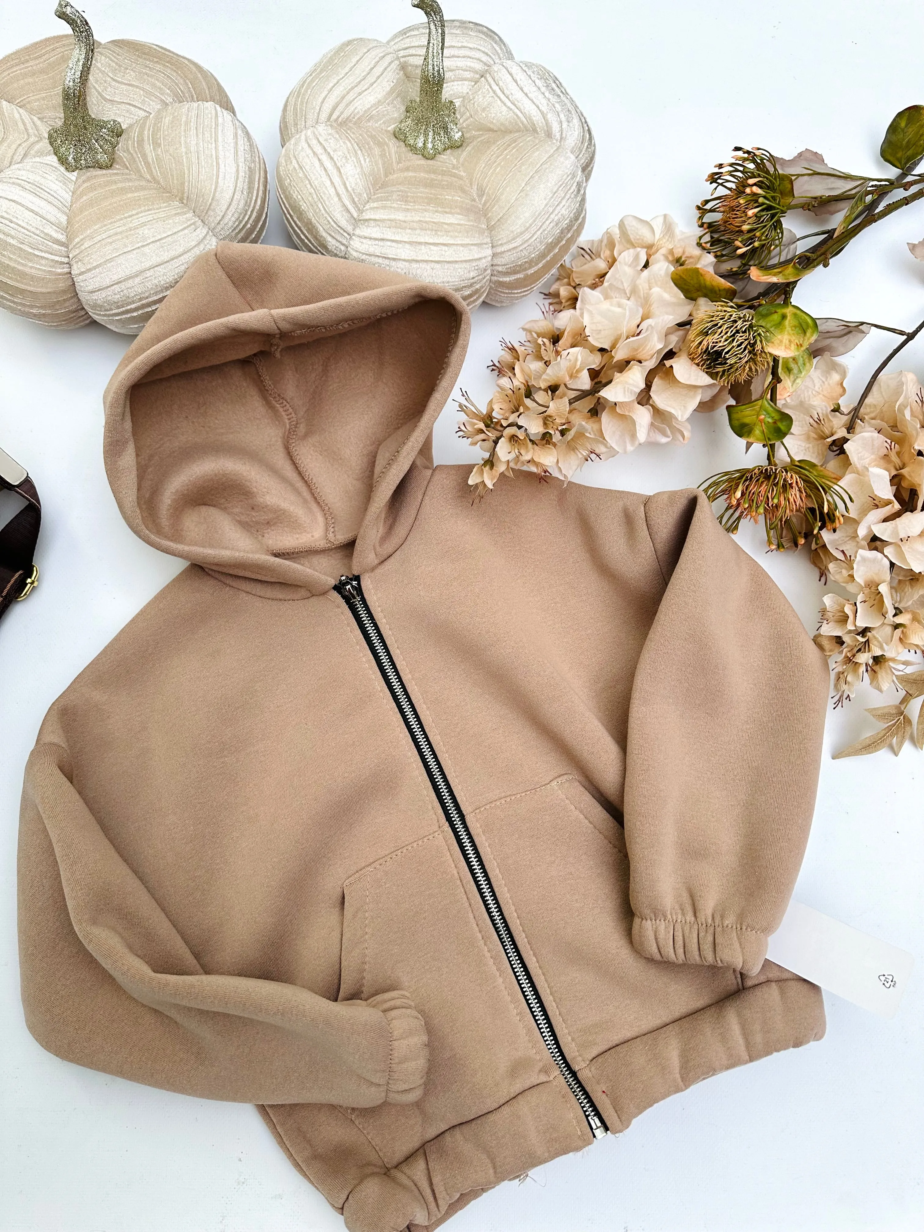 Warm beige hoodie