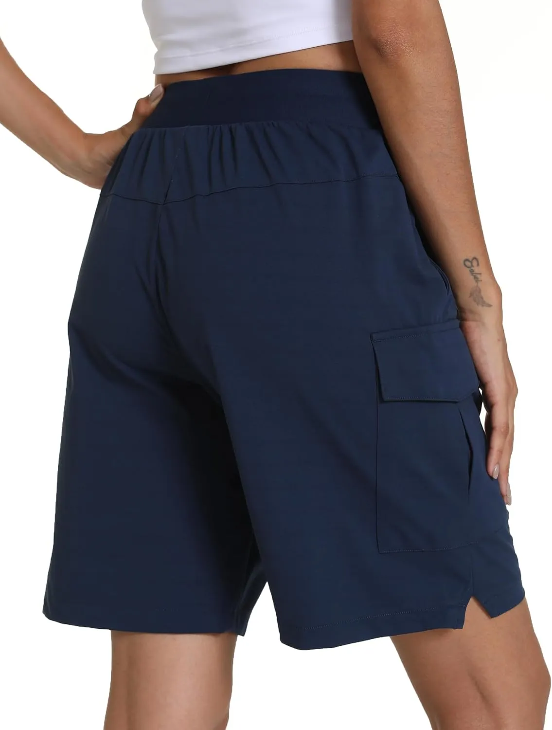 Women's Hiking Cargo Shorts Quick Dry Lightweight Shorts for Travel Athletic