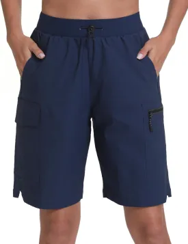 Women's Hiking Cargo Shorts Quick Dry Lightweight Shorts for Travel Athletic