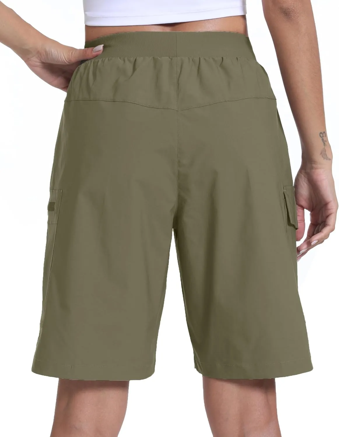 Women's Hiking Cargo Shorts Quick Dry Lightweight Shorts for Travel Athletic