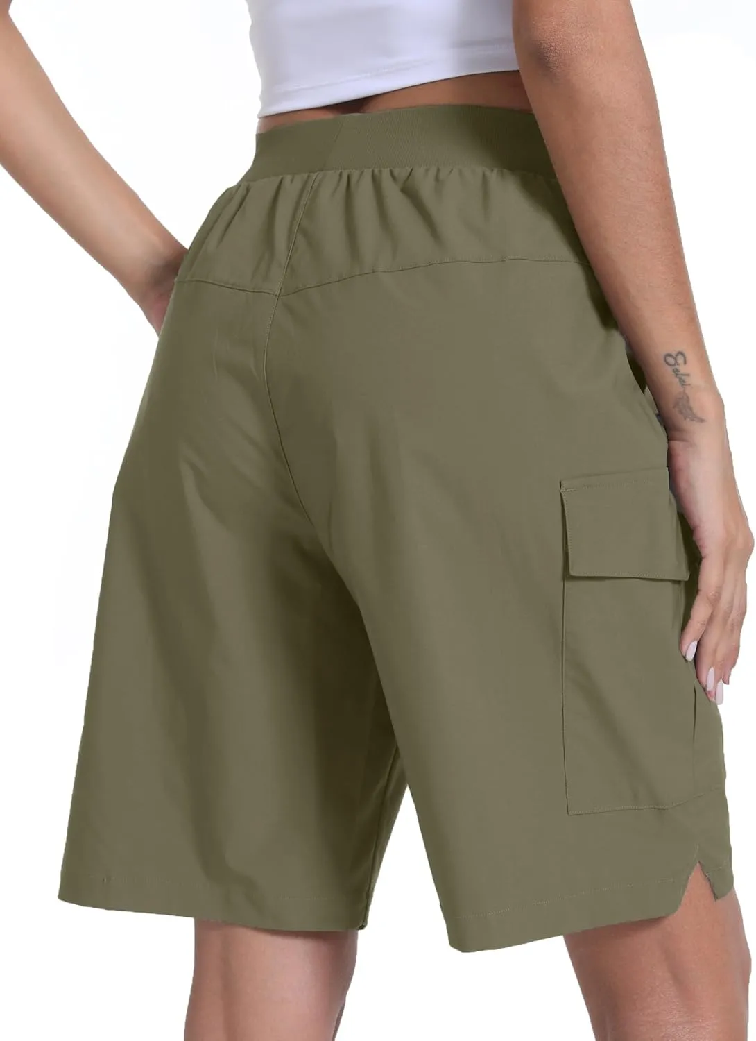 Women's Hiking Cargo Shorts Quick Dry Lightweight Shorts for Travel Athletic