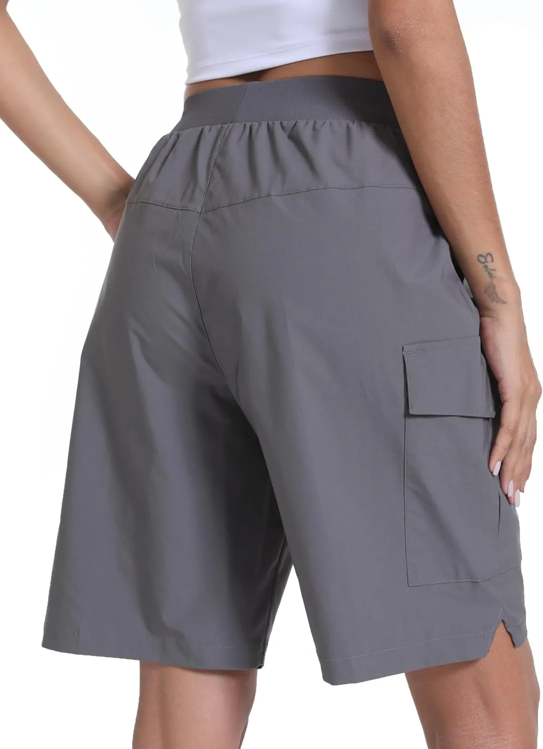 Women's Hiking Cargo Shorts Quick Dry Lightweight Shorts for Travel Athletic