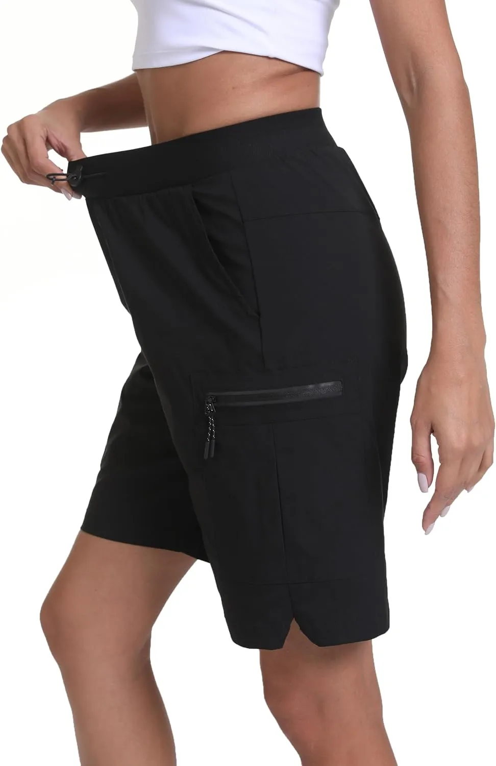 Women's Hiking Cargo Shorts Quick Dry Lightweight Shorts for Travel Athletic