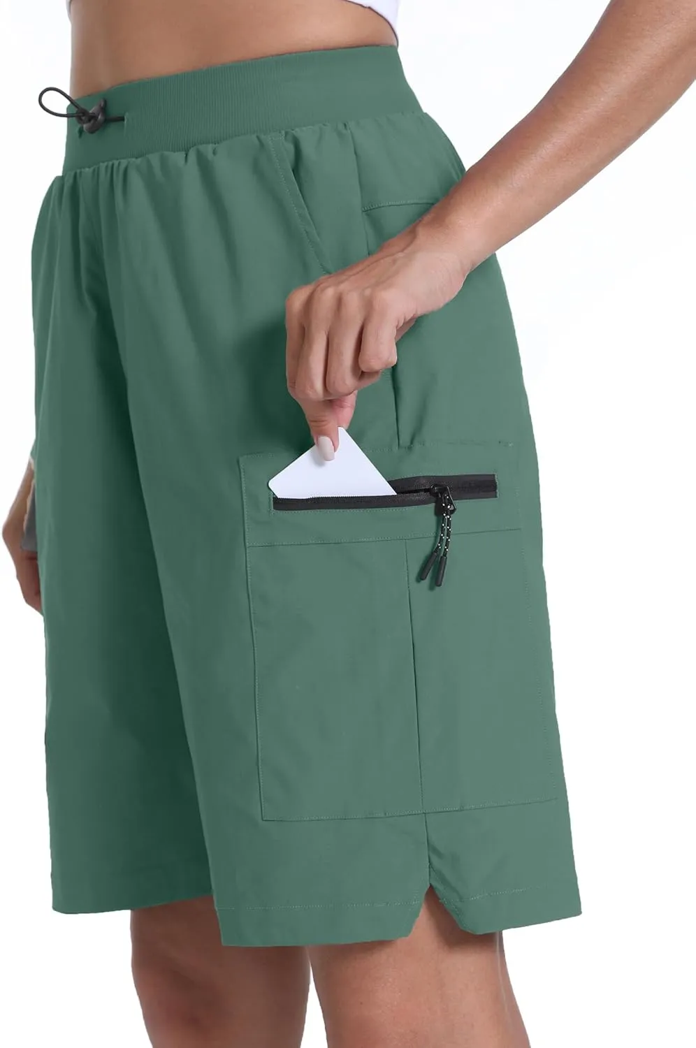 Women's Hiking Cargo Shorts Quick Dry Lightweight Shorts for Travel Athletic