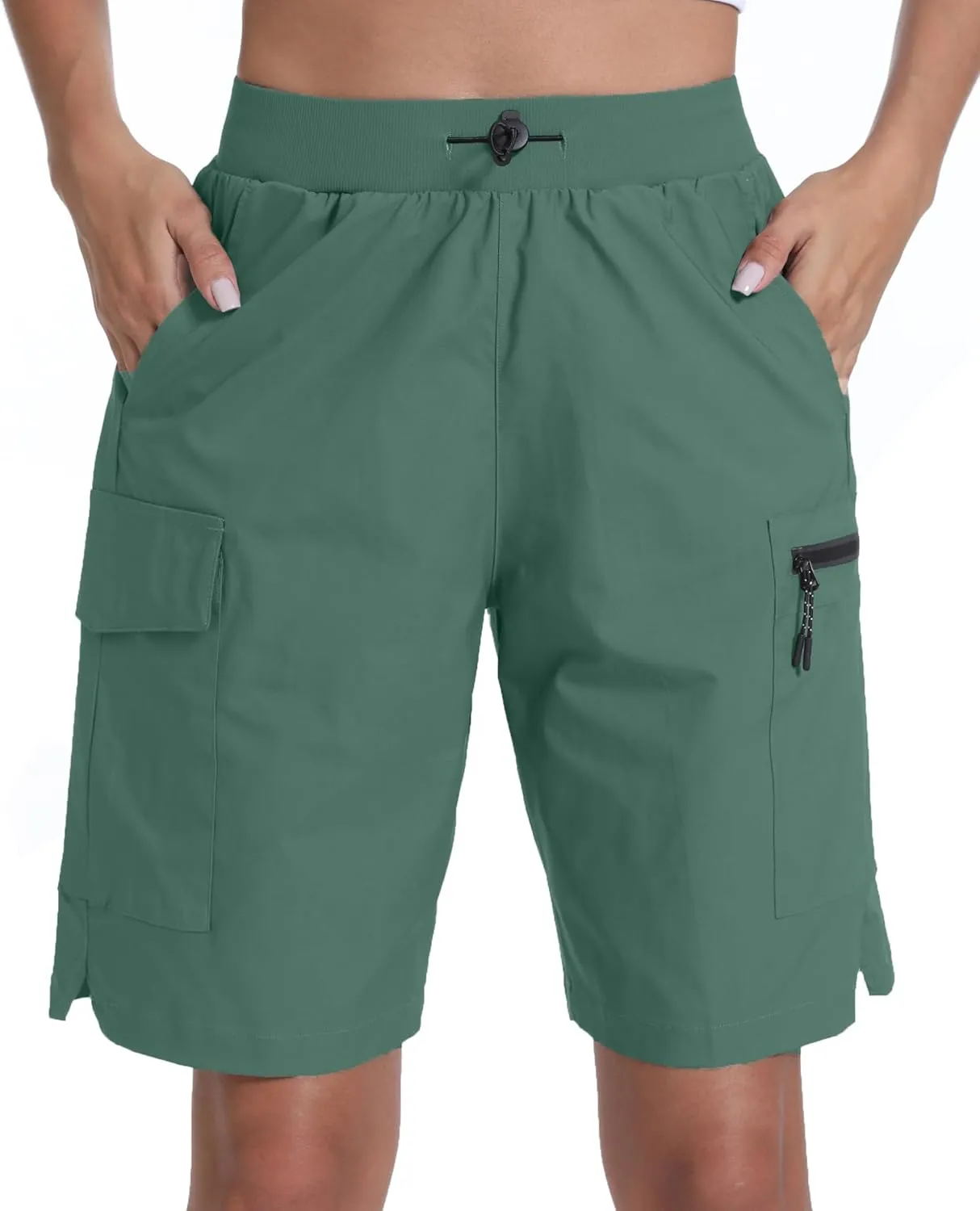Women's Hiking Cargo Shorts Quick Dry Lightweight Shorts for Travel Athletic