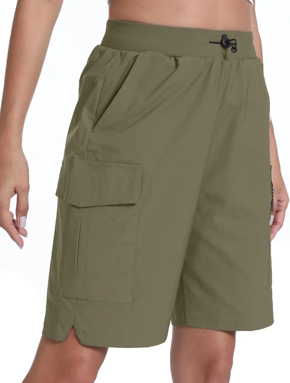 Women's Hiking Cargo Shorts Quick Dry Lightweight Shorts for Travel Athletic