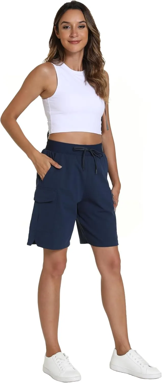 Women's Hiking Cargo Shorts Quick Dry Lightweight Shorts for Travel Athletic