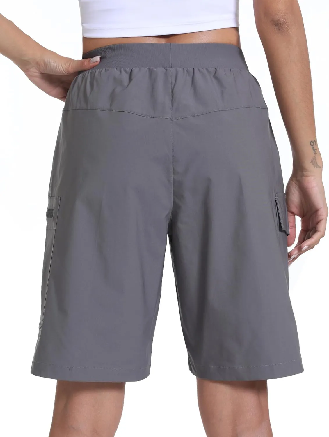 Women's Hiking Cargo Shorts Quick Dry Lightweight Shorts for Travel Athletic