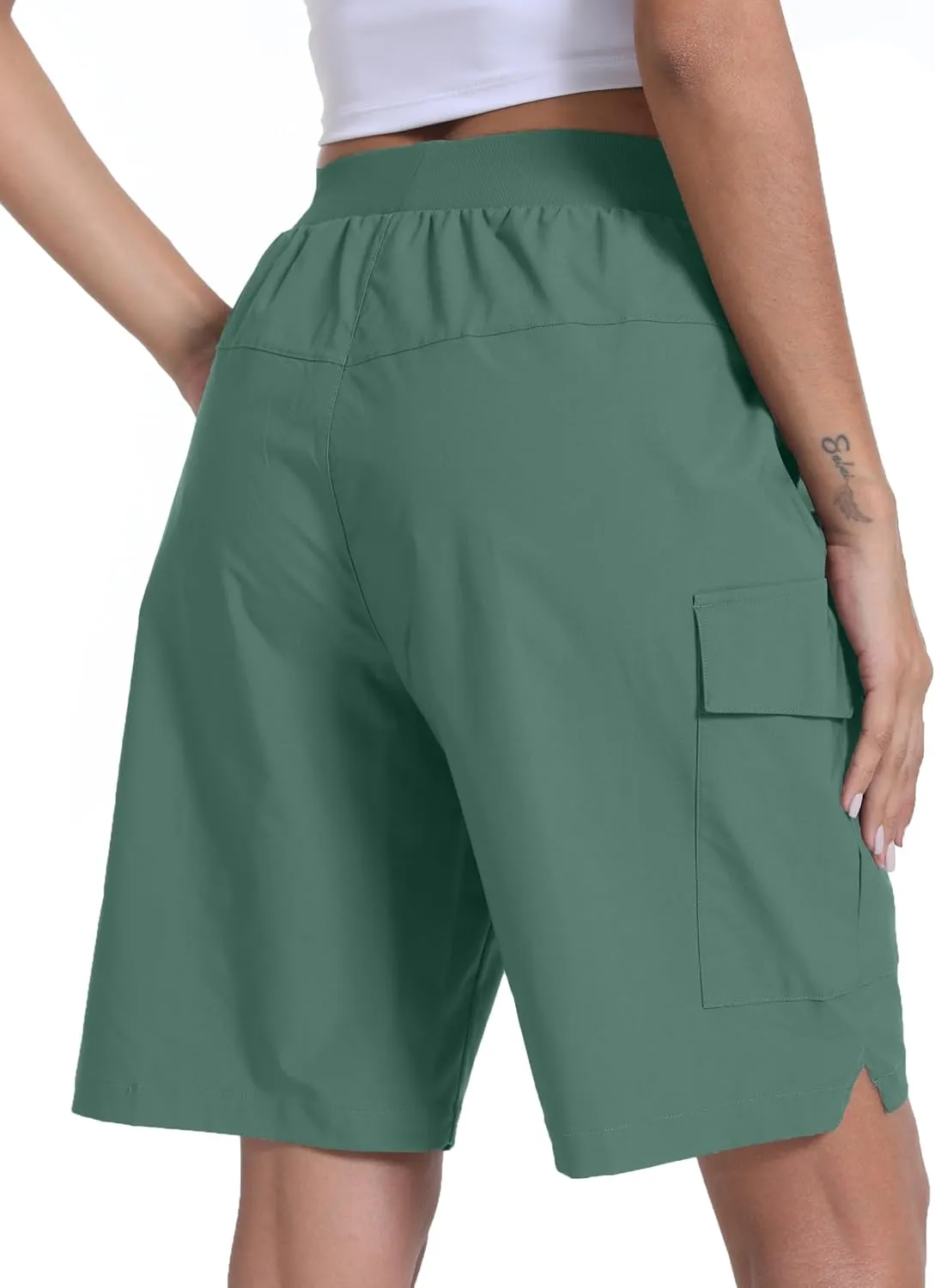 Women's Hiking Cargo Shorts Quick Dry Lightweight Shorts for Travel Athletic