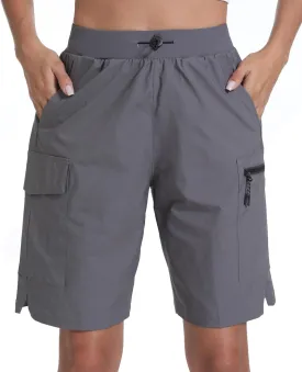 Women's Hiking Cargo Shorts Quick Dry Lightweight Shorts for Travel Athletic