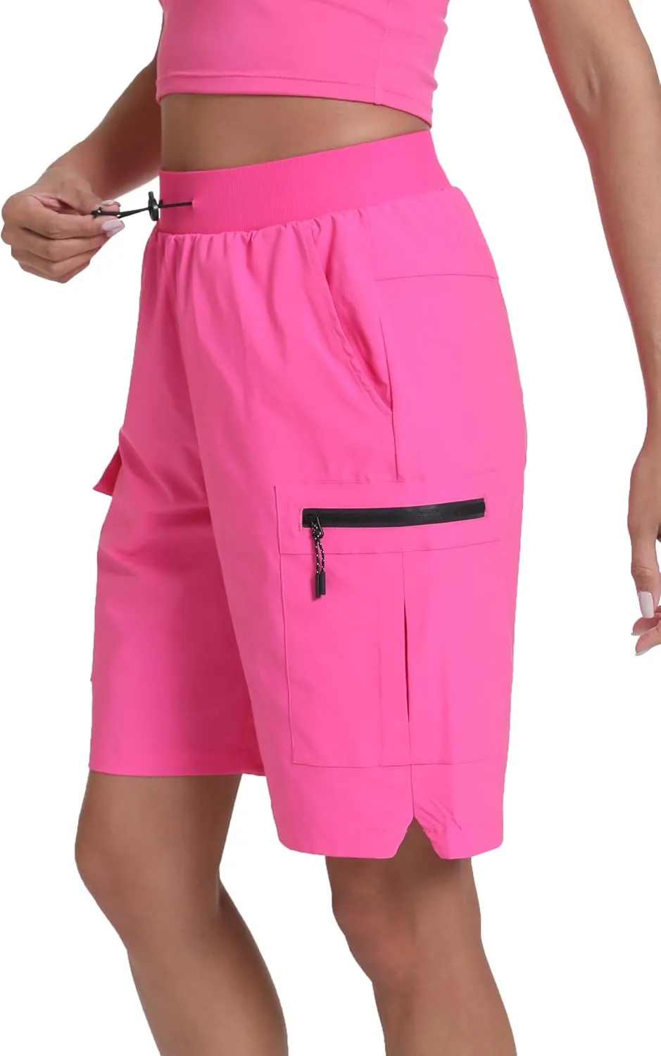 Women's Hiking Cargo Shorts Quick Dry Lightweight Shorts for Travel Athletic